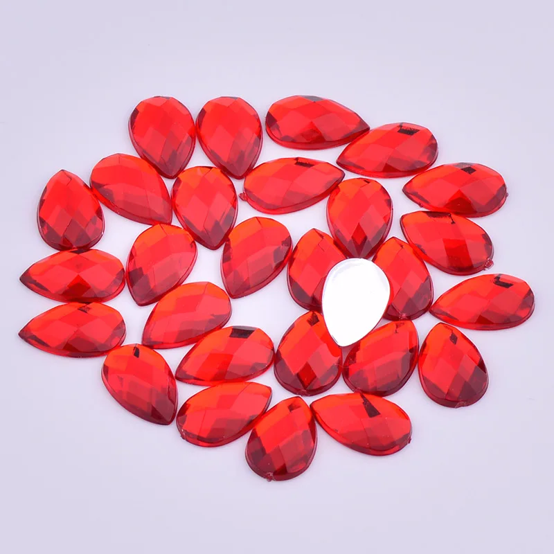 JUNAO 13x18 мм 18*25 темно-фиолетовый каплевидный кристалл клей для страз на Плоской