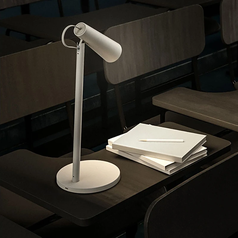 구매 샤오미 LED 테이블 램프 충전식 리튬 배터리 무선 독서 램프 조정 가능한 밝기 각도 작업 테이블 조명
