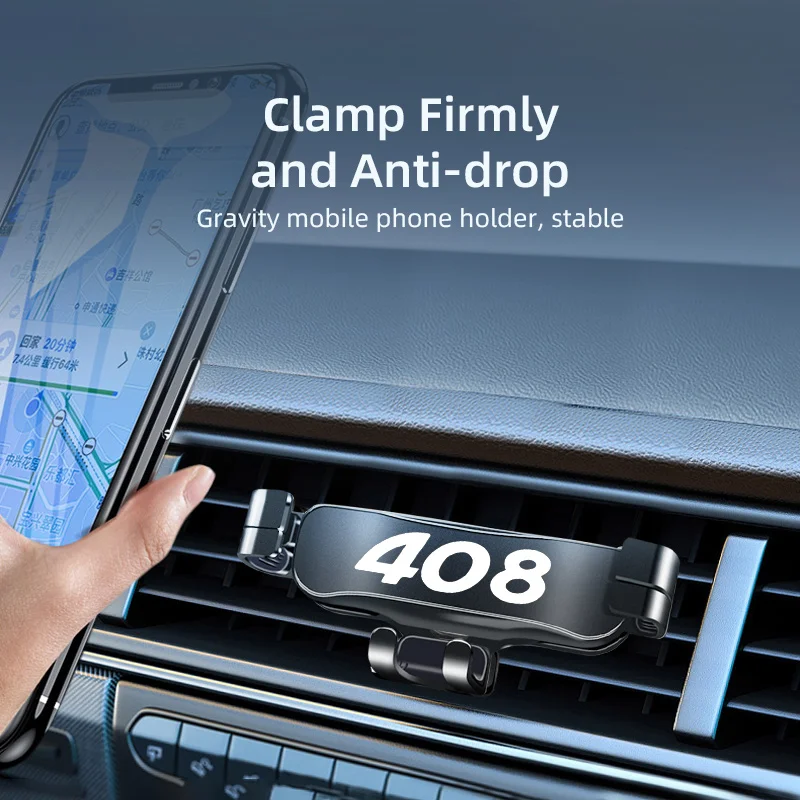 

Car Phone Holder for Peugeot 408 Auto Air Vent Mount Holder Smartphone Support Car Phone Stand For iPhone Samsung Xiaomi Huawei