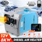 Универсальный вспомогательный автомобильный обогреватель все в одном 12 В 8 кВт, обогреватель воздуха для дизельного топлива, обогреватель с низким уровнем шума, ЖК-дисплей, автомобильные воздушные парковочные обогреватели