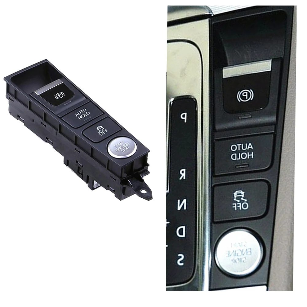 Черный стиль стартовый переключатель автомобильного двигателя для VW Passat B7 CC