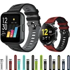 Ремешок силиконовый сменный для часов Realme, спортивный браслет для часов Realme Watch S, двухцветный браслет, 2022 мм