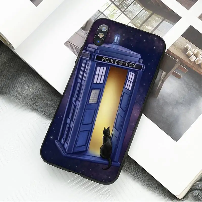 

Babaite Tardis Doctor Who Police Box Black Cell Phone Case For iPhone 8 7 6 6S Plus 5 5S SE 2020 11 11pro max XR X XS MAX