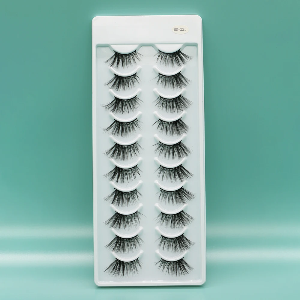 

10 пар 3D норковые ресницы натуральные ресницы драматические накладные ресницы оптом натуральные длинные густые накладные ресницы
