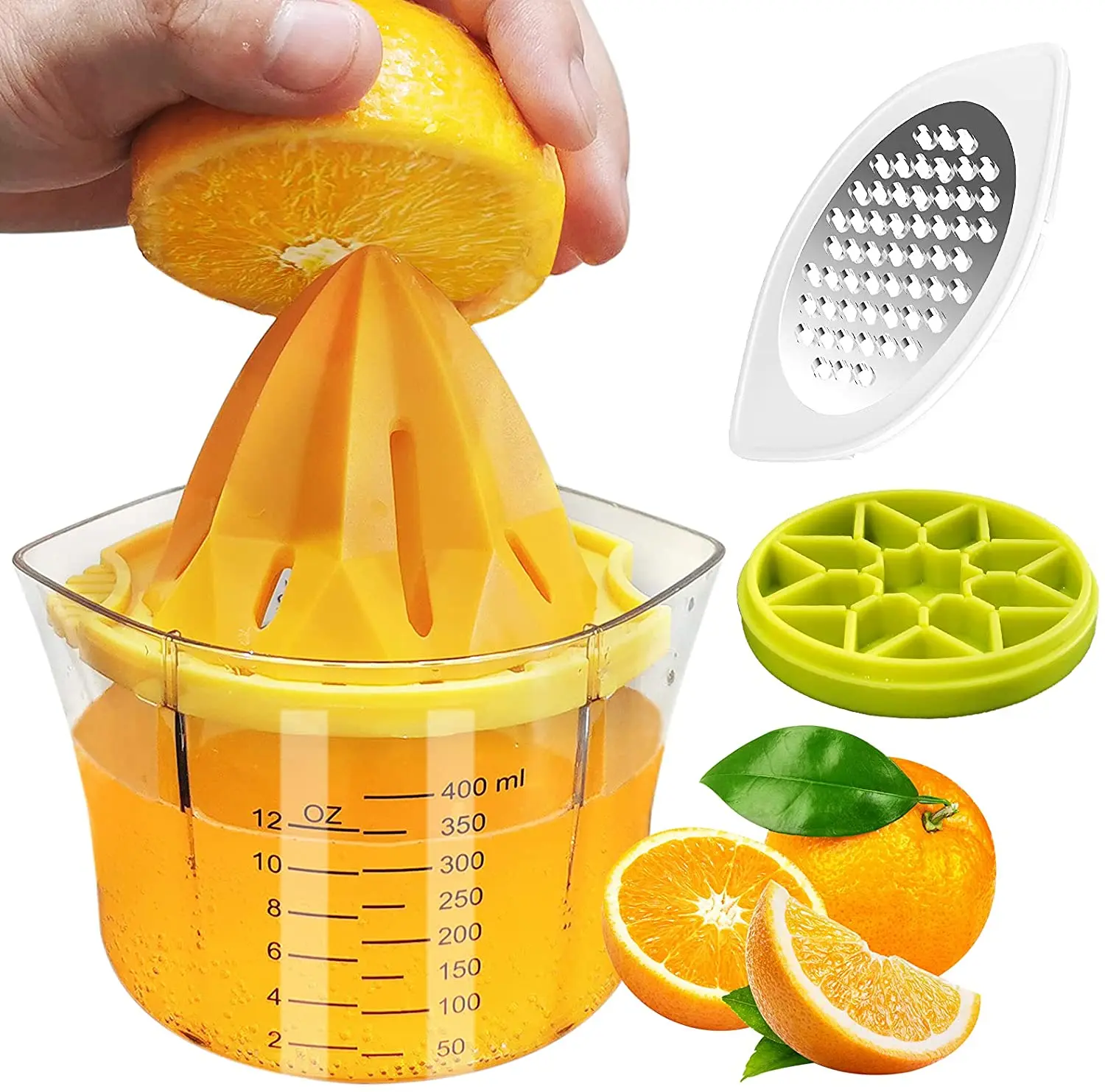 New Multi-function Manual Juicer Kitchen Accessories Fresh-keeping Box Ice Cube Tray Grater Lemon Orange Juicer Fruit Juicer