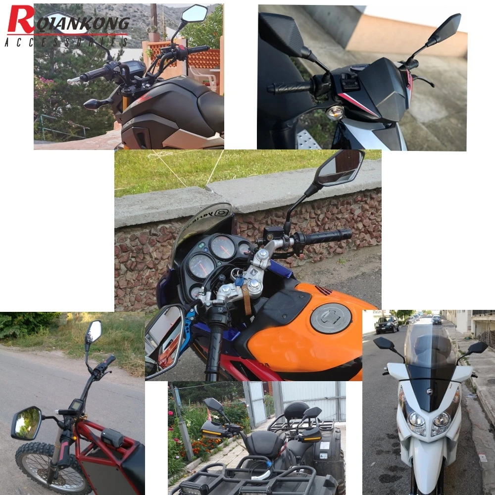 Универсальные мотоциклетные зеркала части Регулируемое спортивное зеркало