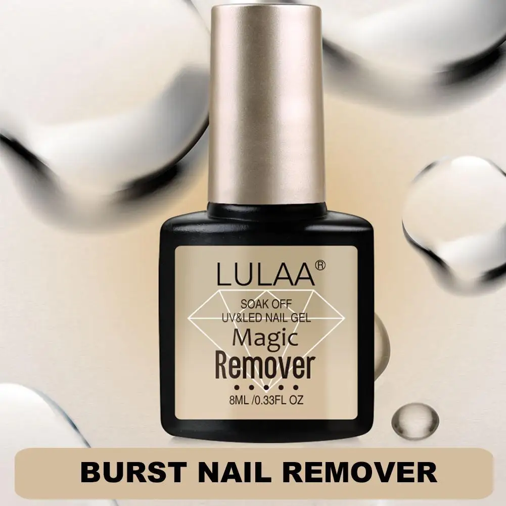 8 Ml Magic Remover Nail Polish Remover Bursting Remove Cleaner Free Tools Wipes Nail Lint Degreaser Sticky Gel Layer O9O5