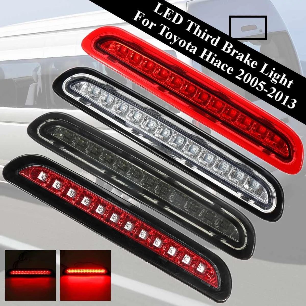 Стосветильник задний 12 светодиодов В для Toyota Hiace 2005 2006 2007 2008 2009 2010 2011 2012