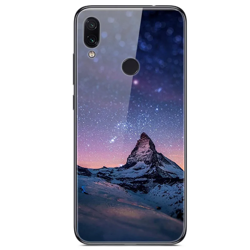 25 Для Xiaomi Redmi Note 7 Чехол из закаленного стекла твердая задняя крышка для Xiomi Redmi Note7 мягкий чехол для телефона бампер на Redmi Note 7 Pro - Цвет: 25
