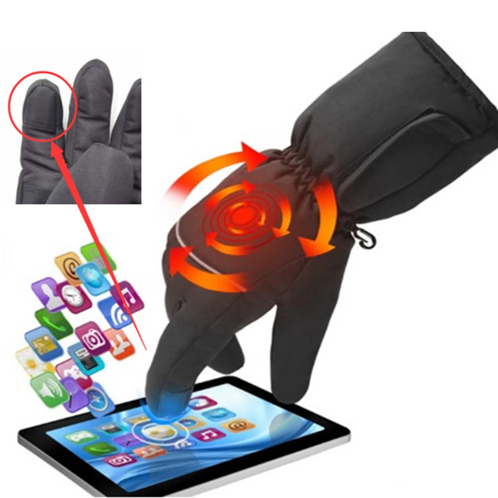 Перчатки с подогревом на батарейках для мужчин водонепроницаемой изоляцией