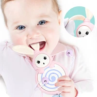 cute baby rattles teether early development toys 0 12 months rabbit musical flashing hand bells infant educational mobiles toys