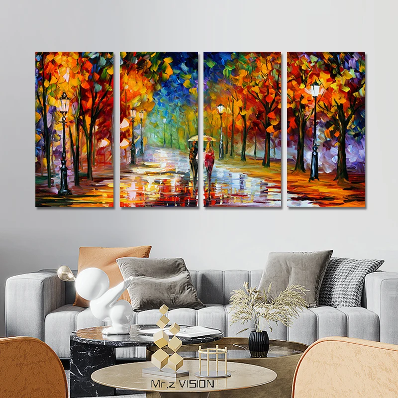 

ART Abstract Colorful Pictures Canvas Painting Quadro Flower Posters Prints Wall Art For Living Room Home Decorative Paintings
