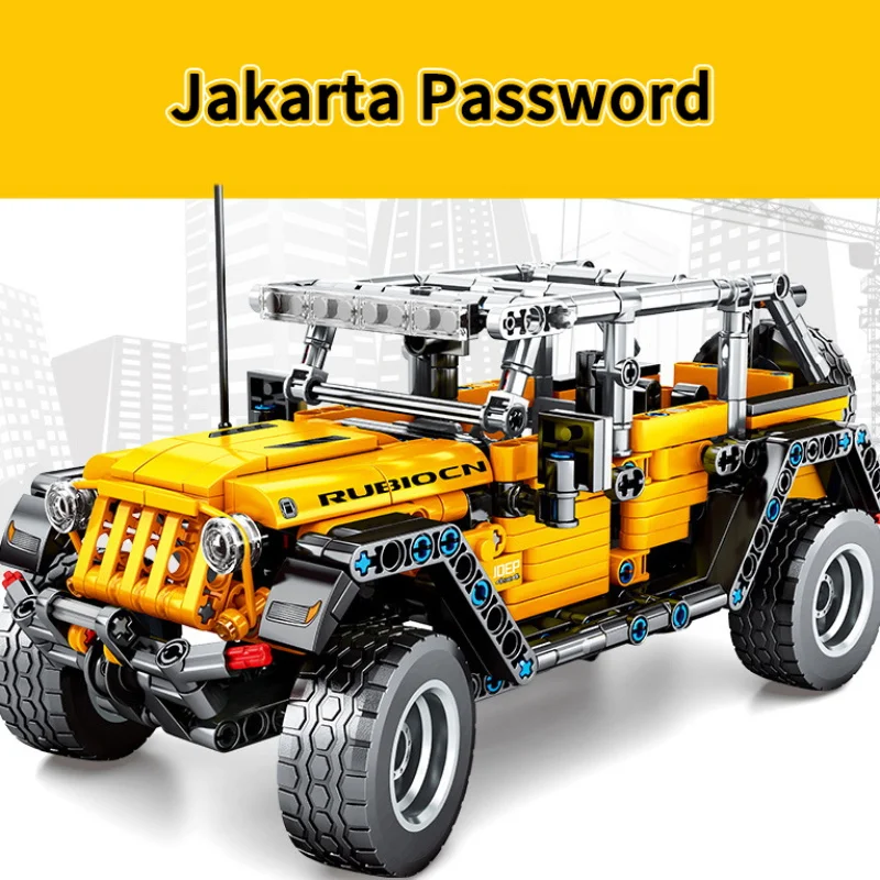 601pcs Creator механические Вытяните назад Jeeped внедорожные строительные блоки для