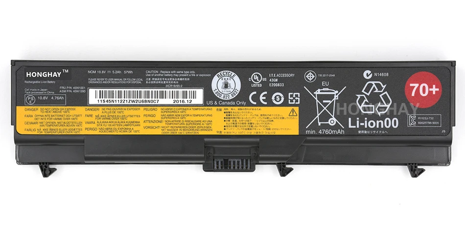 70+ Аккумулятор для ноутбука LENOVO ThinkPad T430 T430i T530 T530i L430 L530 W530 45n1000 E40 E420 SL410 SL510 T410 L520