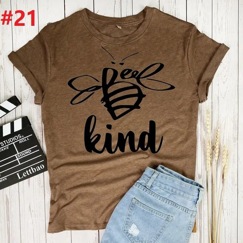 

Пчелы Вид графика Забавные футболки с героями мультфильмов Топы для женщин модные Women'sT-рубашка с коротким рукавом в стиле Харадзюку футбол...