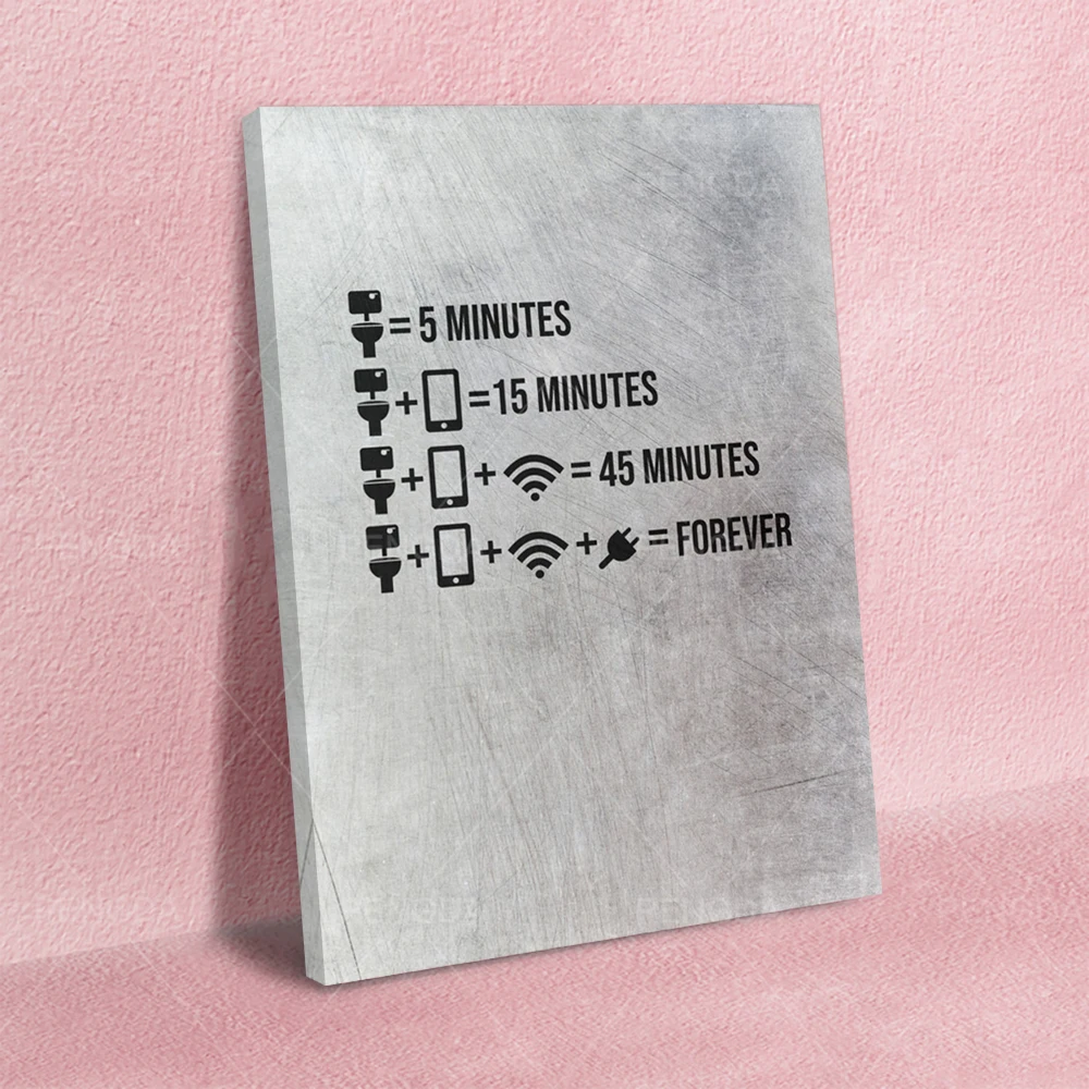 Домашний декор Телефон холст картины Wifi настенное искусство минимализм принты