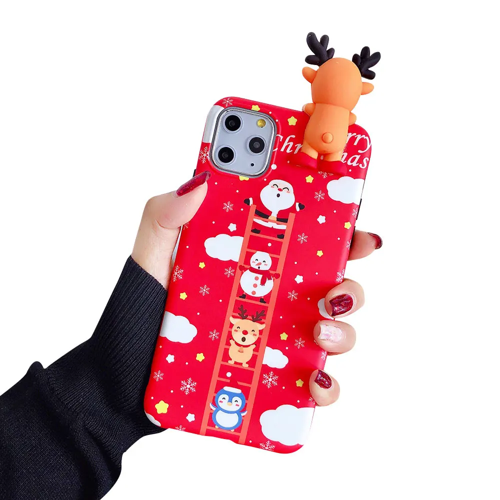 Чехол kiskiss Рождество 3D Снеговик чехол для телефона для iPhone 11 Pro Max 11 чехол на год чехол для XR XS Max X 6 6S 7 8 Plus чехол