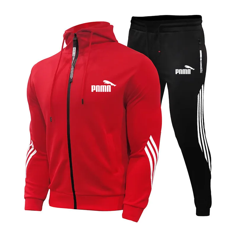 

2021 Brand Men's Fashion Suit Casual Sports Suit Men's Hoodie/Sweatshirt Sportswear Zipper jacket + pants sportswear men's brand