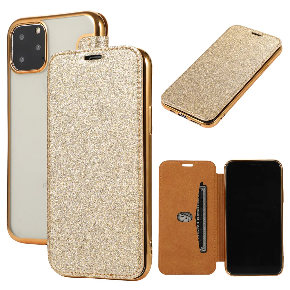 Бумажник Флип-книжка чехол для телефона из искусственной кожи для iPhone 11 на iPhone 11 Pro Max прозрачная задняя крышка для iPhone XR X XS Max