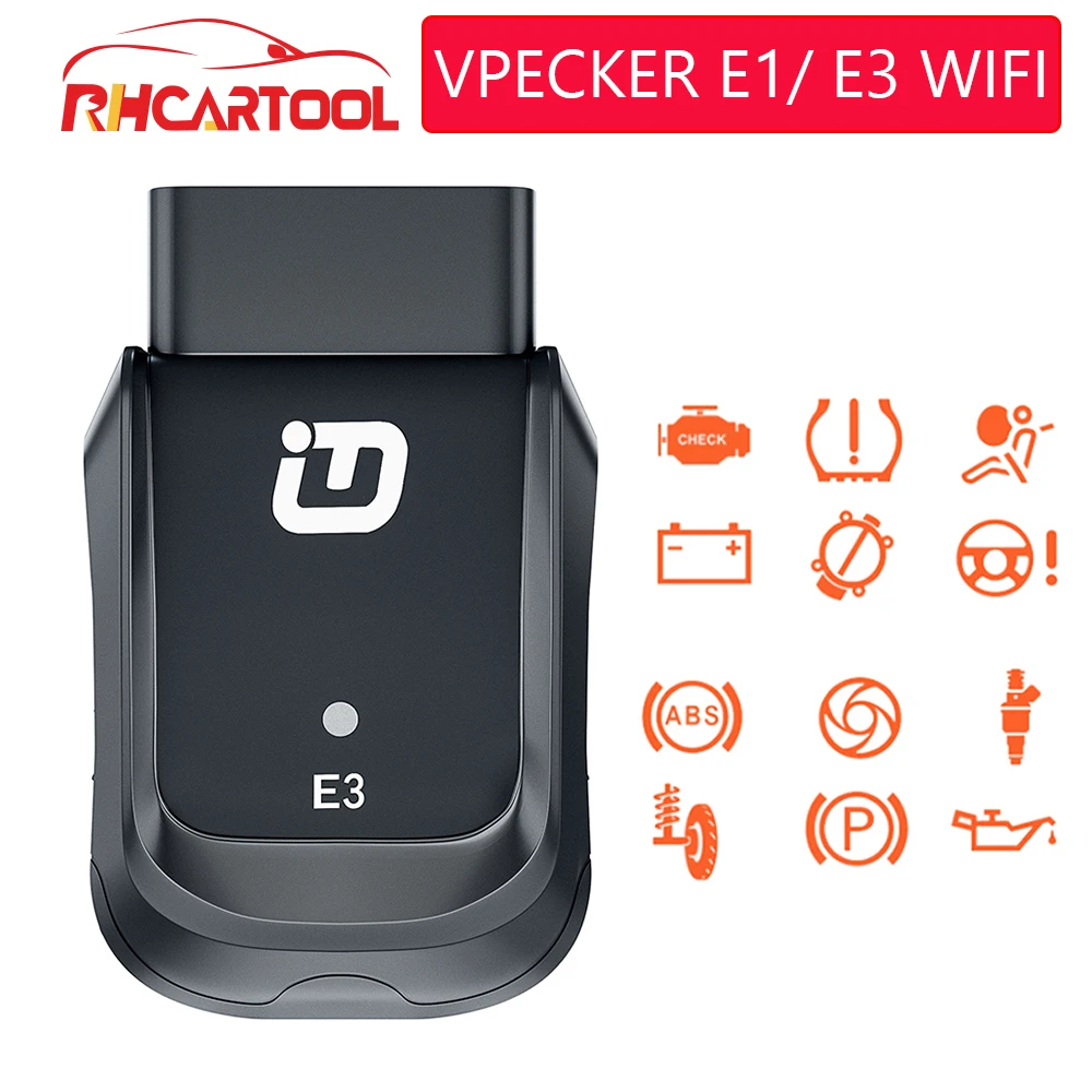 Сканер Vpecker E1 E3 OBD2 диагностический инструмент для полной системы чтение подушек