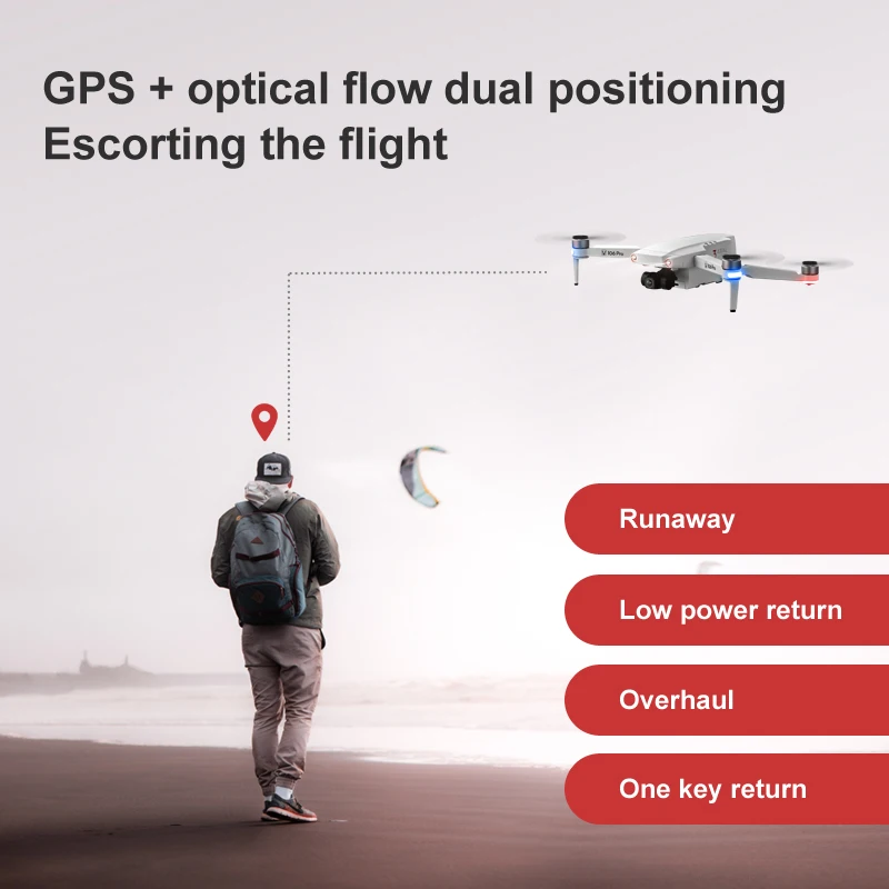 Дрон Eachine &amp XLURC L106 Pro бесщеточный Радиоуправляемый с 5G Wi-Fi FPV GPS HD камерой 6 к |
