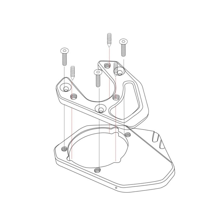 Выдвижная подставка для мотоцикла боковая увеличитель удлинитель