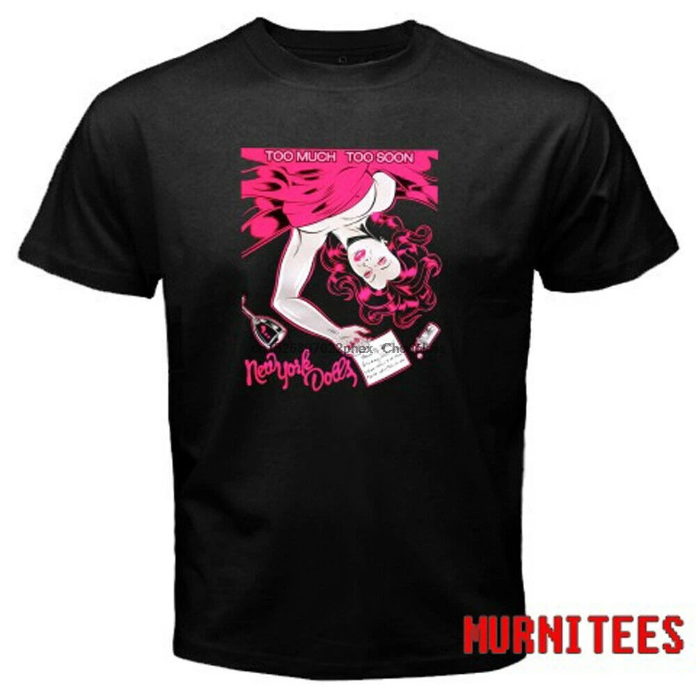 Футболка мужская черная с логотипом Нью-Йорк долл размером от S до 3XL - купить по