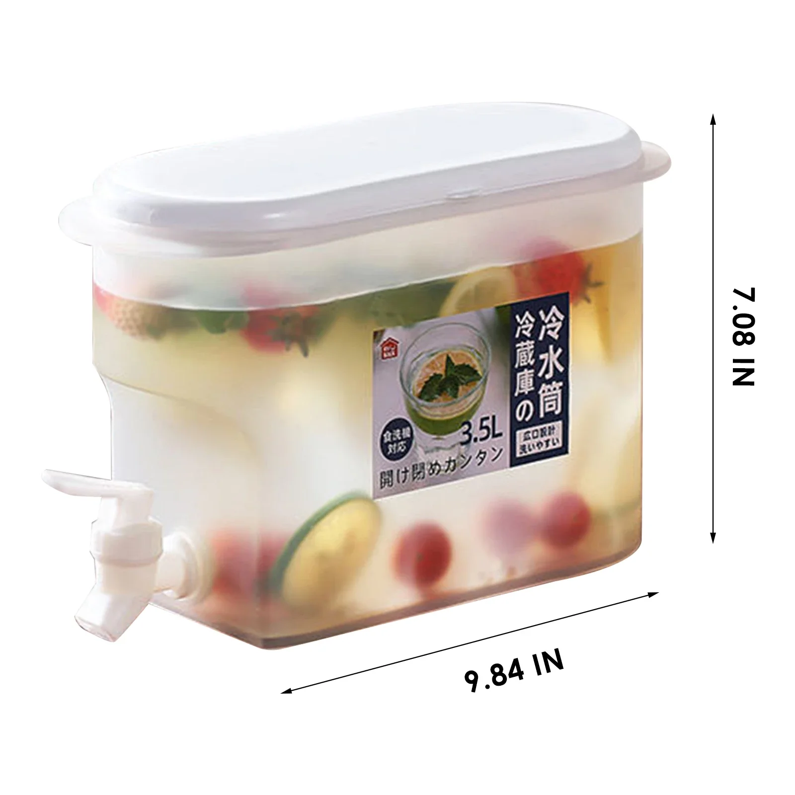 

3500ml Household Refrigerator Cold Water Jug Lemonade With Tap Juice Drink dispenser Kettle Water Container Heat Resistant