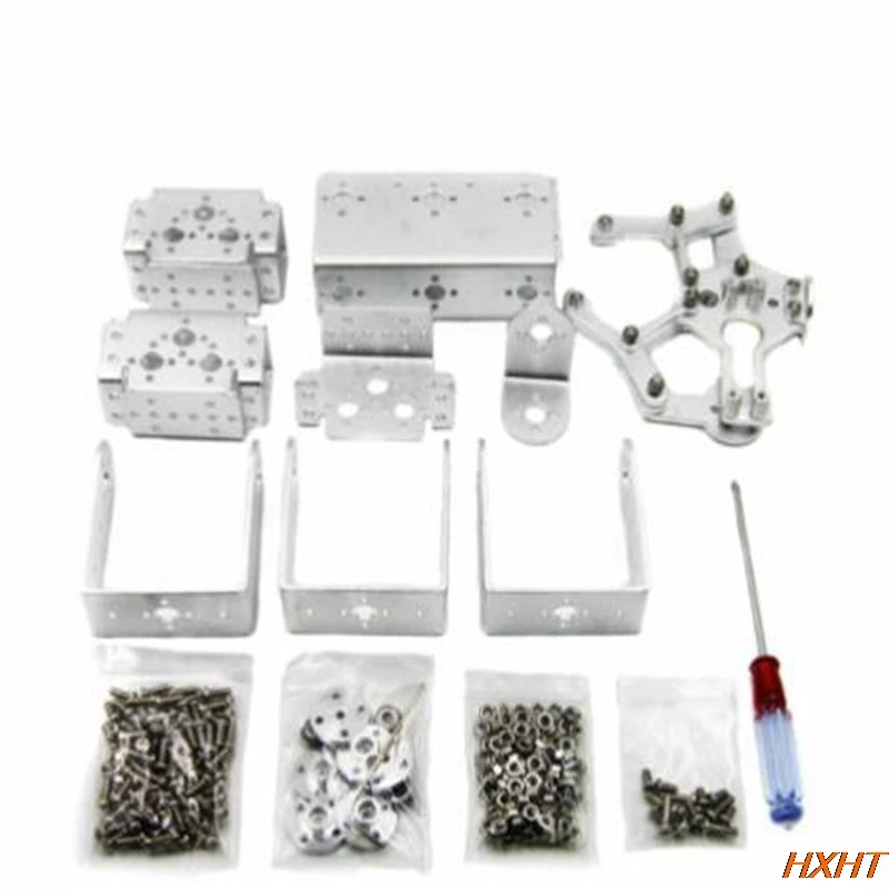 

6DOF Robot Arm Mechanical Robotic Clamp Claw Aluminium for Silver A2TS