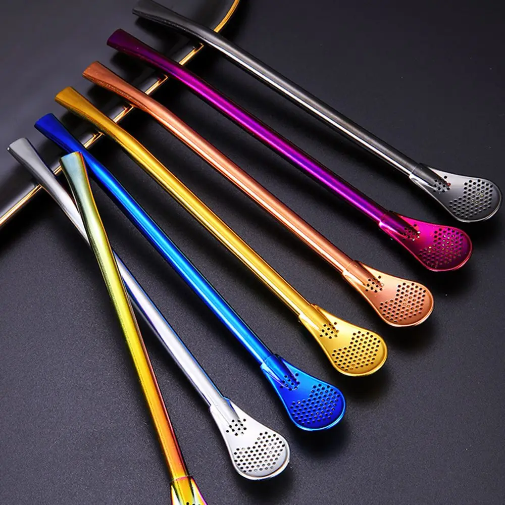 Экологичная соломинка из нержавеющей стали многоразовый фильтр для чая