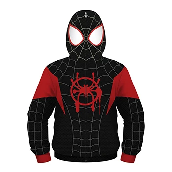as the picture The Avengers Kids Jacket Cosplay Captain America Boys jacket Spiderman Hooded Zipper Sweater Iron Man Boys Coat Kid Clothes - Цвет: as the picture