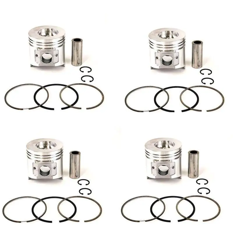 

4 Sets STD Piston ( Clip & Pin) & Ring 123900-22080 for Yanmar Komatsu 4TNE106 Engine S4D106 106MM