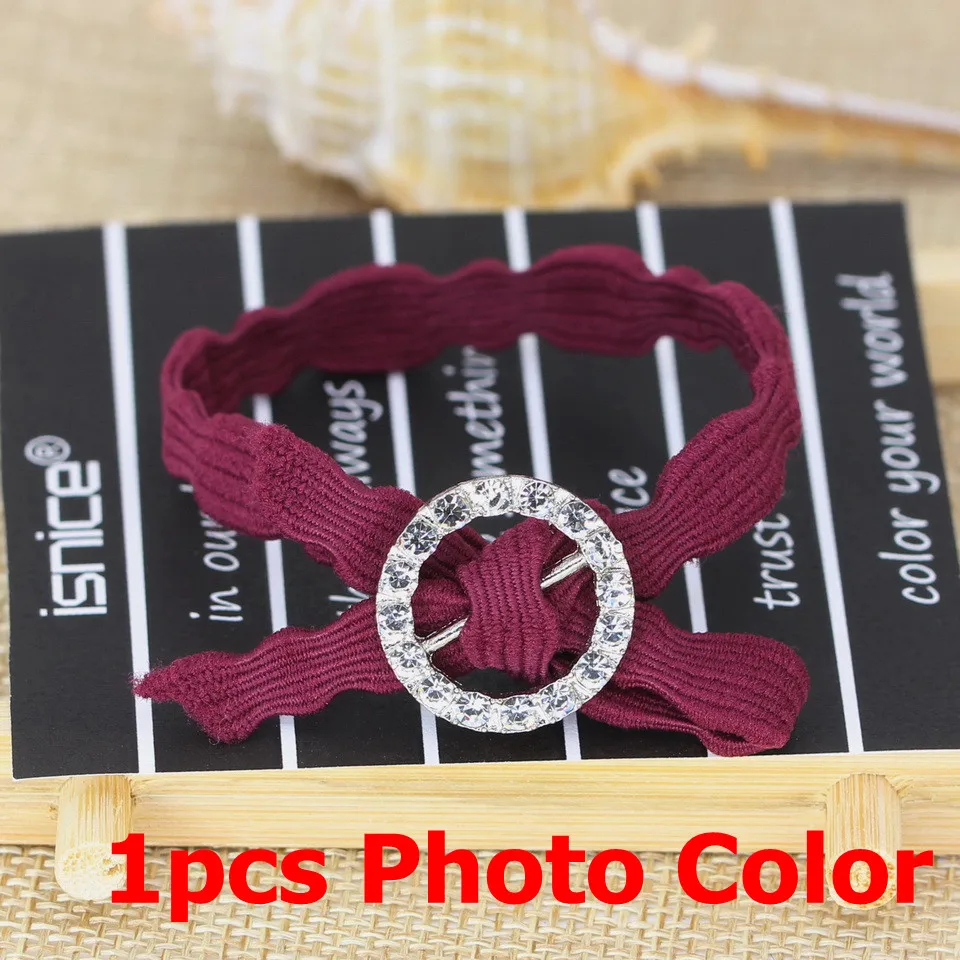 Wine Red Isnice, модная, женская, для девушек, синтетические волосы, плетеная, плетеная, эластичная повязка на голову, повязка на голову, плетеная лента, аксессуары для волос, богемный стиль - Цвет: Wine Red