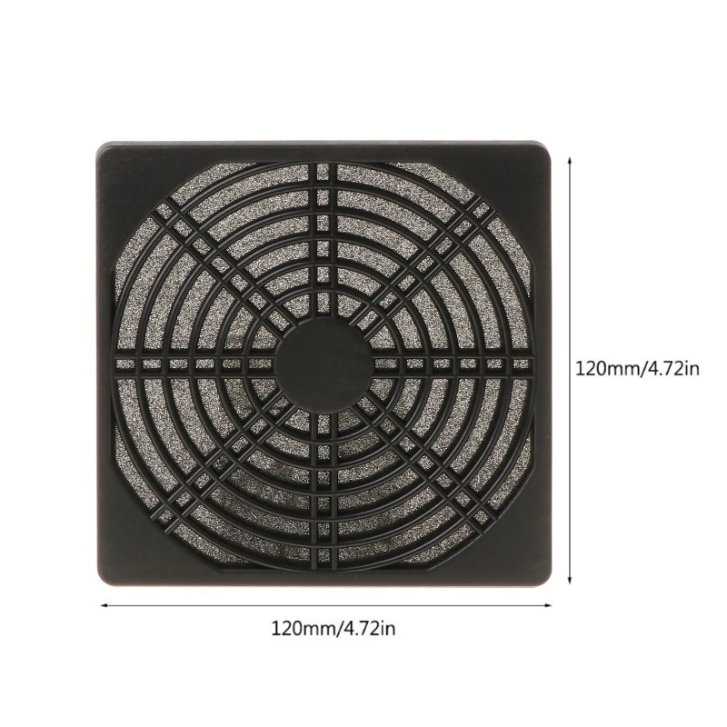 

Dust Cover Plastic Dust-Proof Net Computer Case Fan Three in One Grille for AC/DC Fan Hot selling 120mm