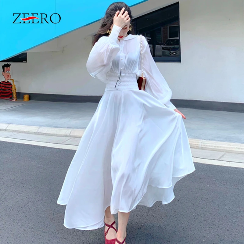 Осенняя французская Ретро рубашка с матросским воротником и рукавами фонариками