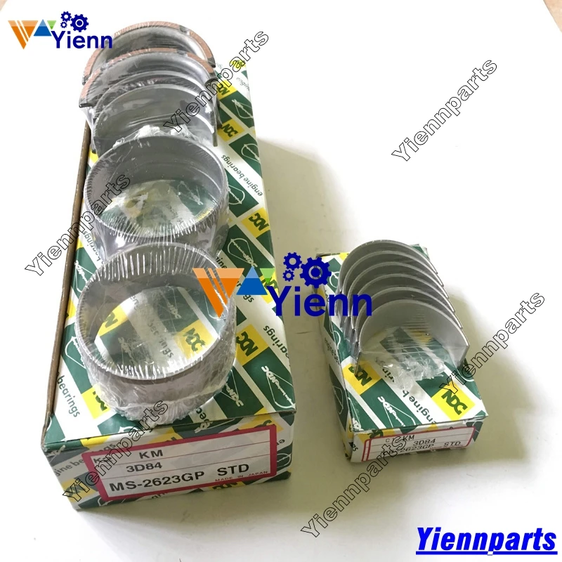 Для Yanmar 3T84 3T84HLE поршень и кольцо гильза цилиндра прокладка подшипник подходит для