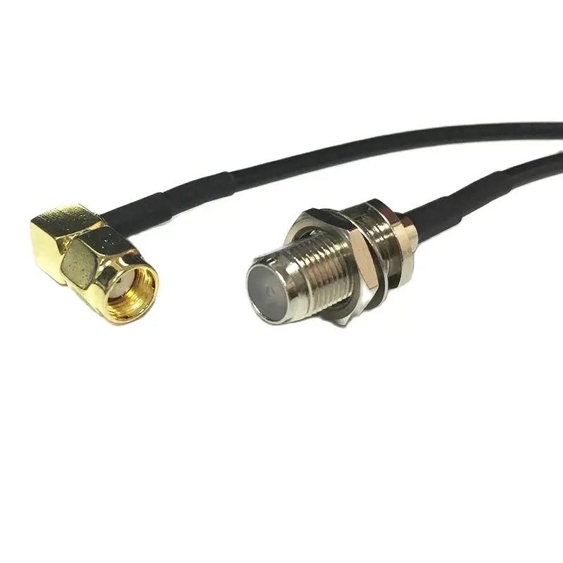 Новый модем коаксиальный кабель RP-SMA штекер правый угол переключатель F женский