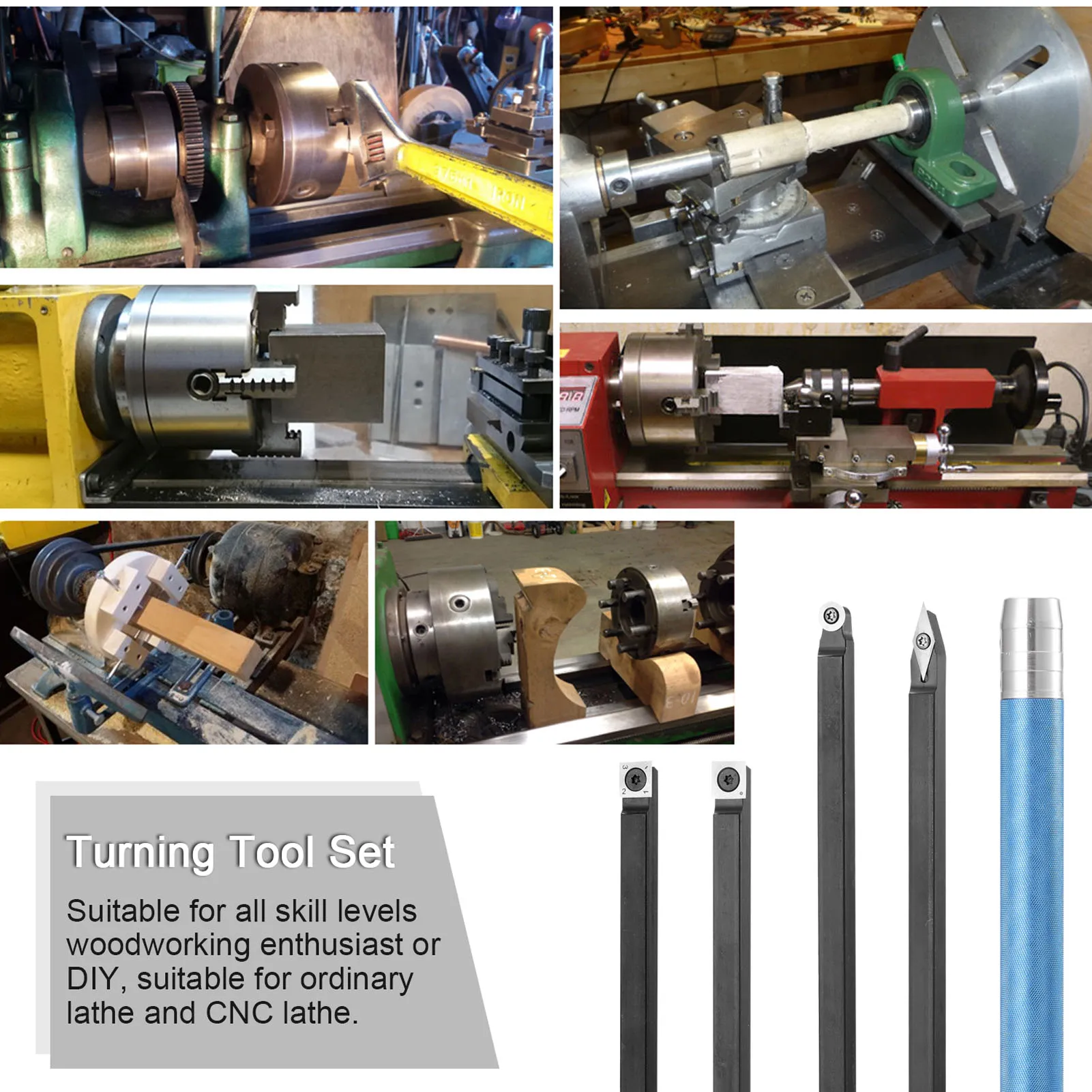 

30mm Shank Lathe Turning Tool Holder Boring Bar Clamping Holding Device for Woodworking Tools