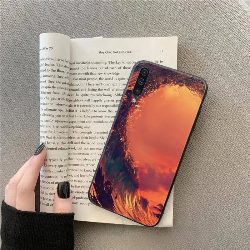 

Surfboard Sea Waves Surf aesthetics Phone Case For Samsung galaxy S 9 10 20 A 10 21 30 31 40 50 51 71 s note 20 j 4 2018 plus