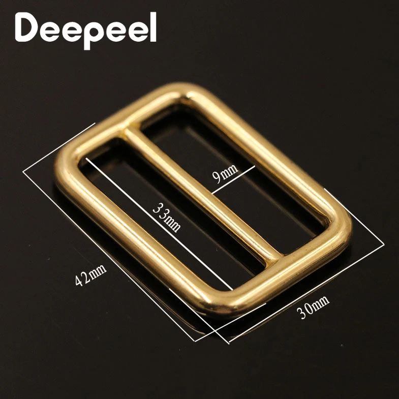 2 шт. твердой латуни квадратной металлической пряжкой ремень рюкзака Собака