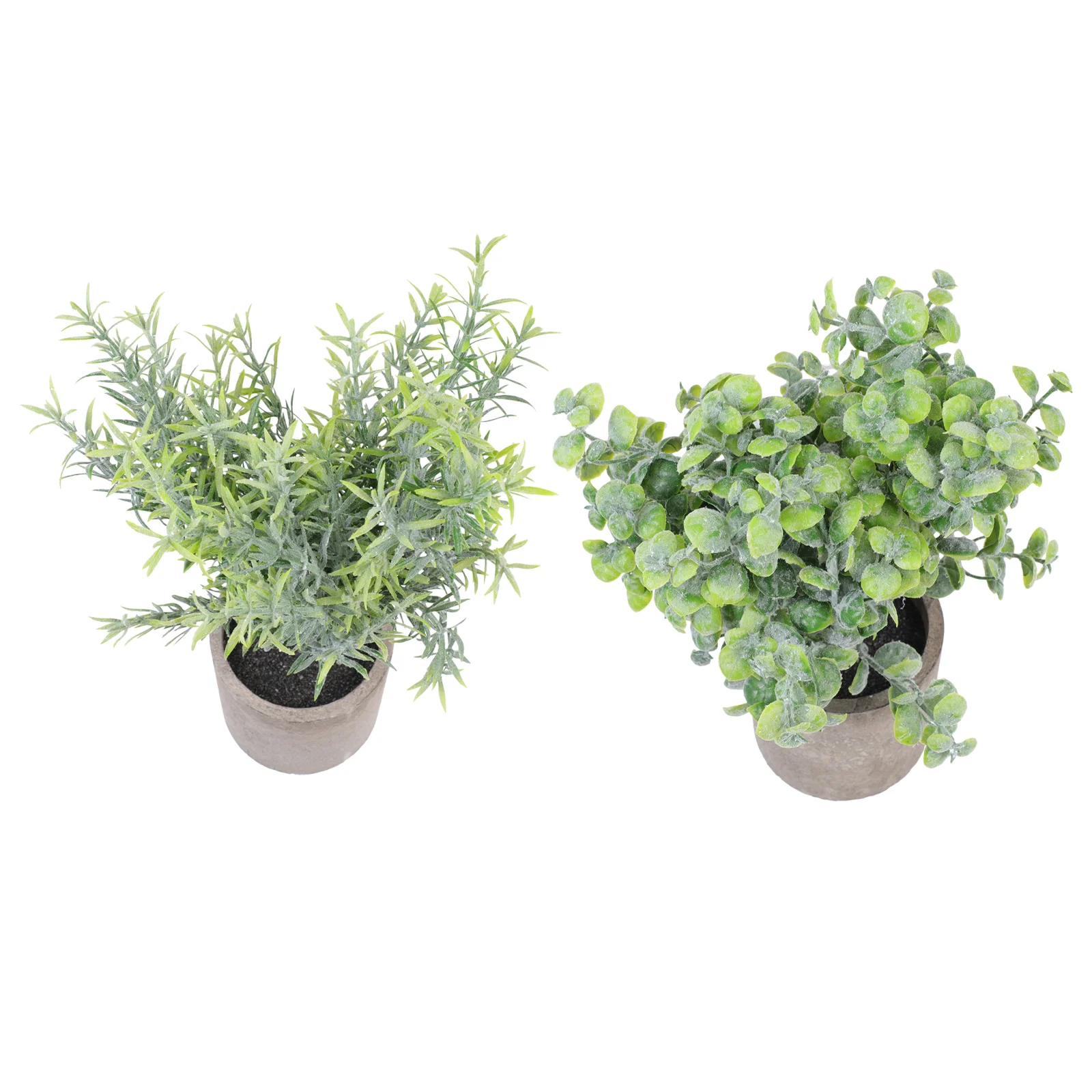 

2PCS Emulated Desktop Bonsai Ornament False Mini Paper Pulp Potted Plants Decor