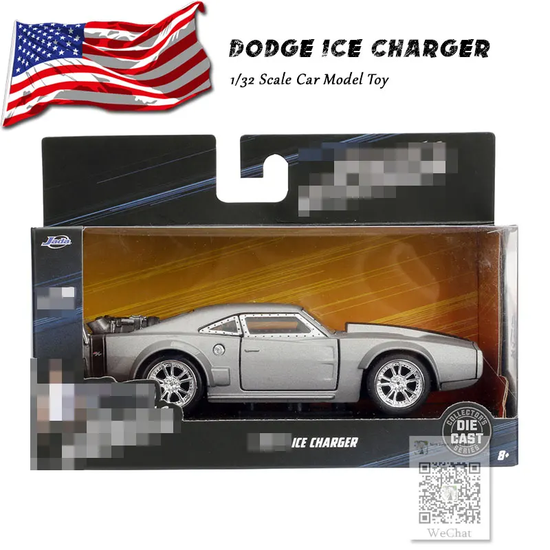 ICE CHARGER JADA 1/32 масштаб Плимут GTX, тойота Супра, ниссан R34, Dodge зарядное устройство, HONDA S2000, Mitsubishi Eclipse литая металлическая модель автомобиля игрушка - Цвет: ICE CHARGER