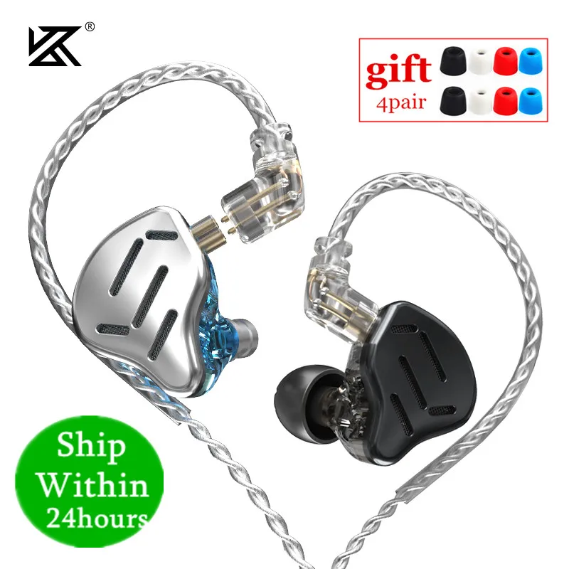 

RYWER 16 Unit Hybrid In-ear Earphones Metal HIFI Headset Music Sport KZ ZSX ZS10 PRO AS12 AS16 CA16 C10 PRO VX BA8 DM7