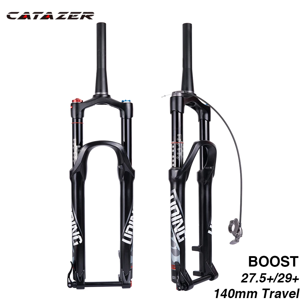 

Catazer Air Suspension Fork BOOST 15*110mm Travel 140mm Suspension Lock Adjustable for MTB Bicycle Mountain Bike Fork