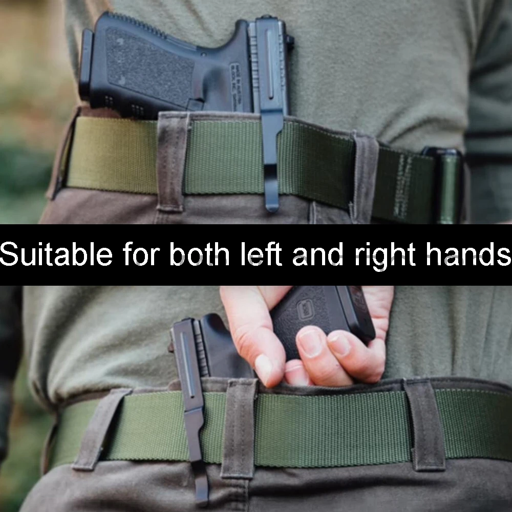 Зажим для ремня пистолета Glock Универсальная металлическая скользящая кобура 17 18