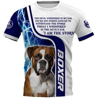 boxer 3d printed dog t shirts for women for men summer casual tees daily o neck short sleeve lovely t shirt drop shipping