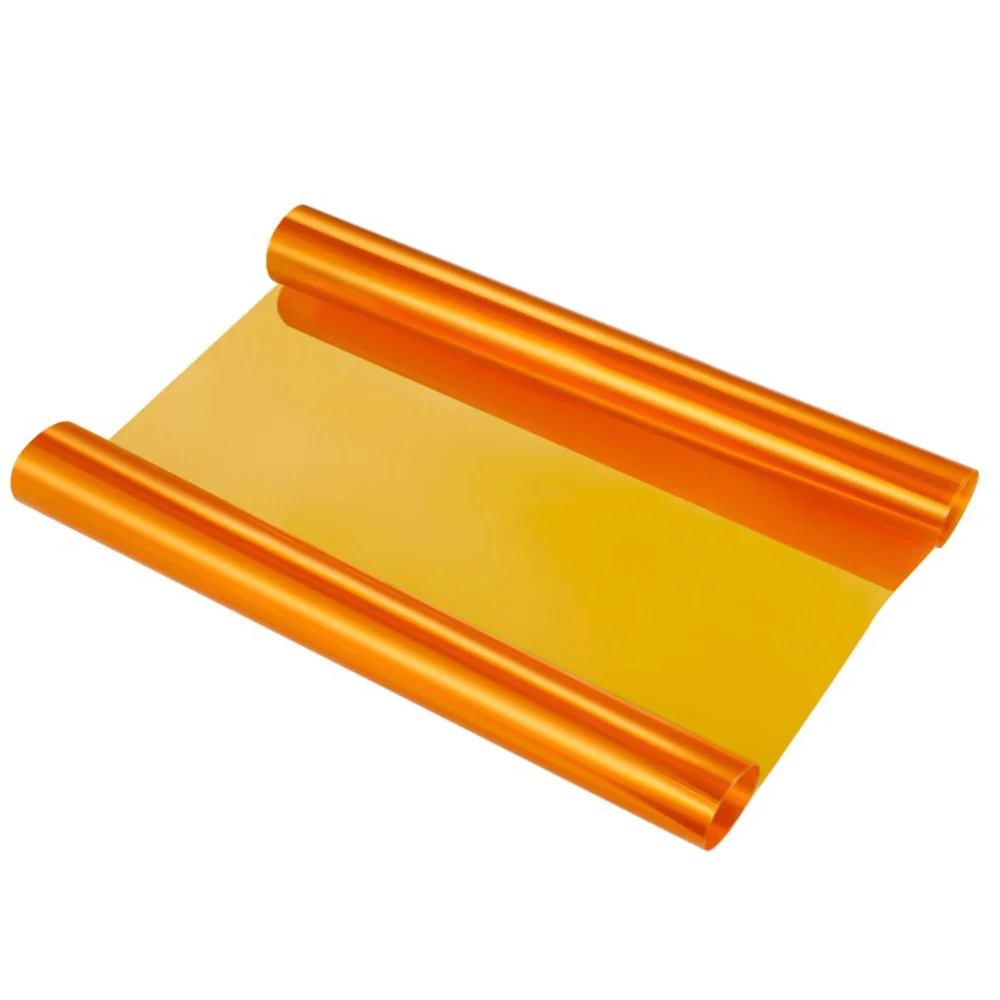 

30 ×120CM Self Adhesive Headlights Tail Lights Fog Lights Tint Vinyl Film (Orange)