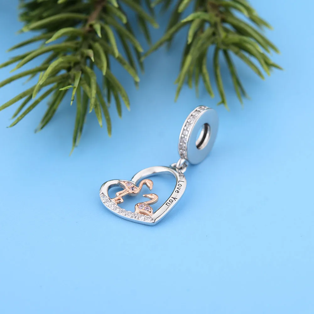 

Браслет-Шарм женский из серебра 925 пробы с розовыми перьями