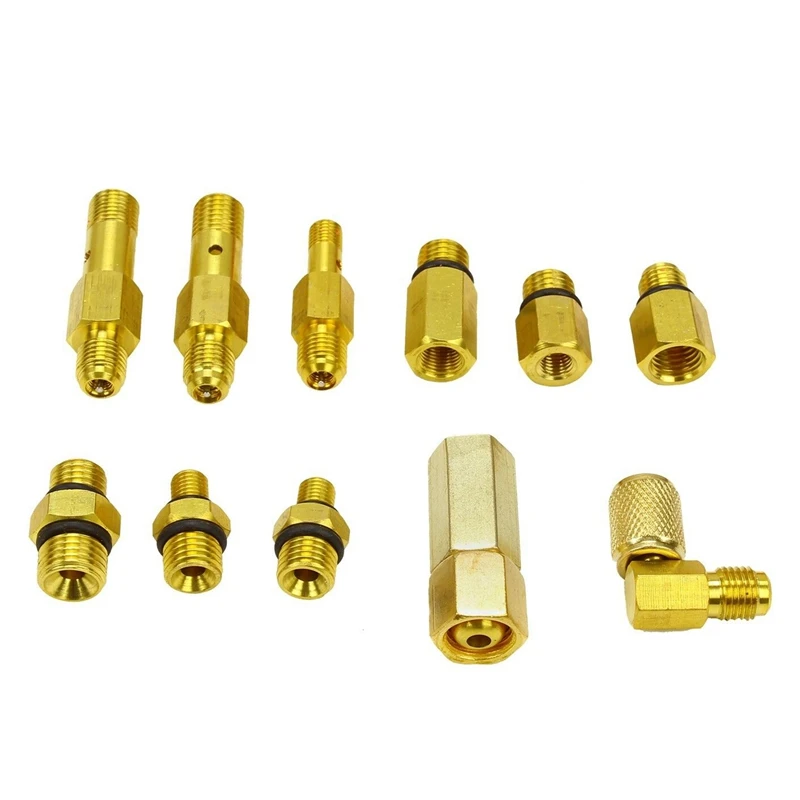 0-140PSI Fuel Injection Pump Pressure Tester Injector Gauge Test Kit |