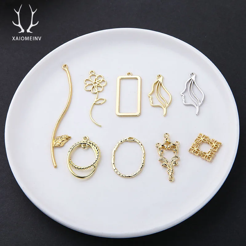 6 шт. простые Нерегулярные геометрические цветы для лица кулон Diy ручной работы